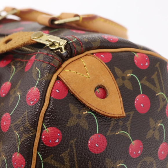 LOUIS VUITTON Monogram Cherry Speedy 25 Hand Bag M95009 LV Auth 211383SAV