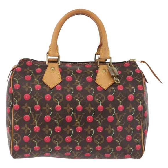LOUIS VUITTON Monogram Cherry Speedy 25 Hand Bag M95009 LV Auth 211383SAV
