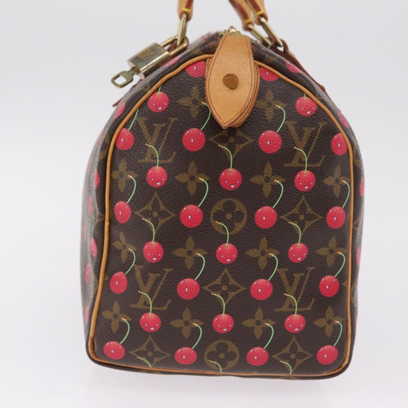 LOUIS VUITTON Monogram Cherry Speedy 25 Hand Bag M95009 LV Auth 211383SAV