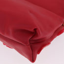 BURBERRY Shoulder Bag Vinyl Gold Red Auth 211384A-12