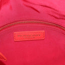 BURBERRY Shoulder Bag Vinyl Gold Red Auth 211384A-18