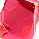 BURBERRY Shoulder Bag Vinyl Gold Red Auth 211384A-19