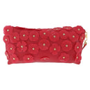 BURBERRY Shoulder Bag Vinyl Gold Red Auth 211384A-3