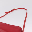 BURBERRY Shoulder Bag Vinyl Gold Red Auth 211384A-9