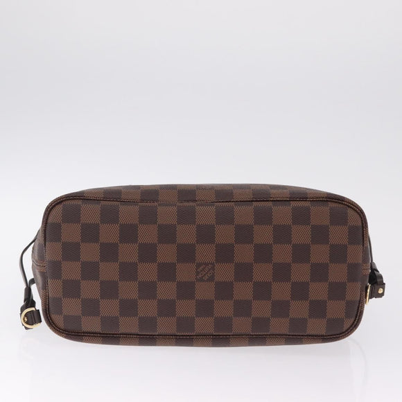 LOUIS VUITTON Damier Ebene Neverfull PM Tote Bag N51109 LV Auth 211385SAV