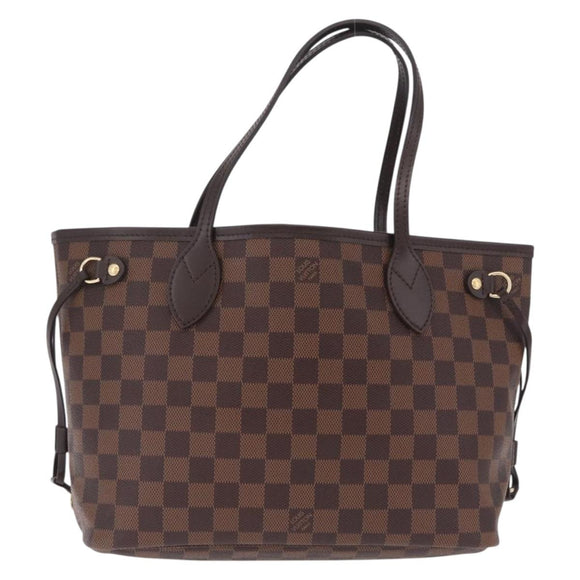 LOUIS VUITTON Damier Ebene Neverfull PM Tote Bag N51109 LV Auth 211385SAV