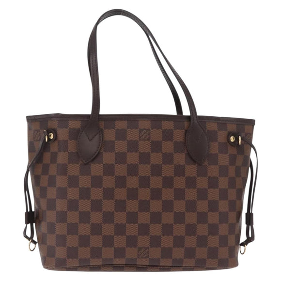 LOUIS VUITTON Damier Ebene Neverfull PM Tote Bag N51109 LV Auth 211385SAV