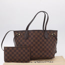 LOUIS VUITTON Damier Ebene Neverfull PM Tote Bag N51109 LV Auth 211385SAV-35