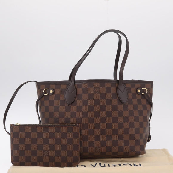 LOUIS VUITTON Damier Ebene Neverfull PM Tote Bag N51109 LV Auth 211385SAV