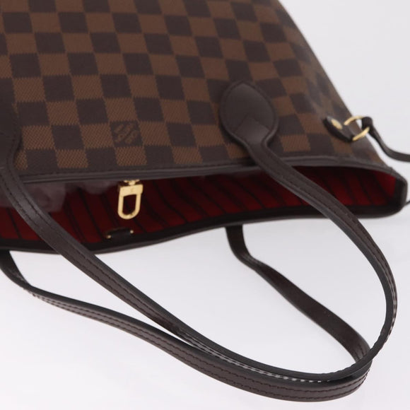 LOUIS VUITTON Damier Ebene Neverfull PM Tote Bag N51109 LV Auth 211385SAV