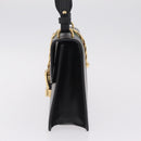 GUCCI Sylvis Small Web Sherry Line Shoulder Bag 2way Black 421882 Auth 211387V-4