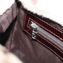 FENDI Mamma Baguette Shoulder Bag Harako leather Ivory Silver Auth 211390SAM-23