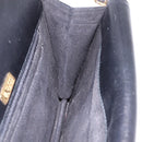 GUCCI Shoulder Bag Leather Black Gold Auth 211394V-20