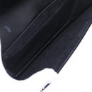 GUCCI Shoulder Bag Leather Black Gold Auth 211394V-25
