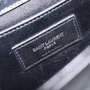 Saint Laurent Kate Chain Shoulder Bag Leather Black Silver Auth 211403M-18