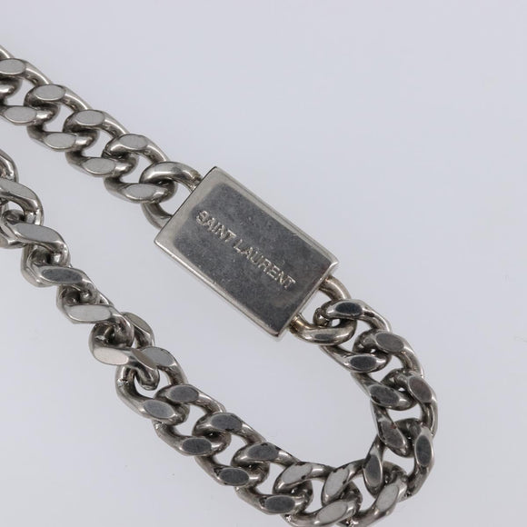 Saint Laurent Kate Chain Shoulder Bag Leather Black Silver Auth 211403M
