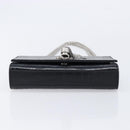 Saint Laurent Kate Chain Shoulder Bag Leather Black Silver Auth 211403M-9