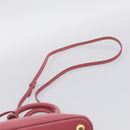 PRADA Hand Bag Saffiano leather 2way Pink Gold Auth 211405V-10