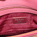 PRADA Hand Bag Saffiano leather 2way Pink Gold Auth 211405V-20