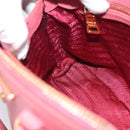 PRADA Hand Bag Saffiano leather 2way Pink Gold Auth 211405V-23
