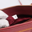 PRADA Hand Bag Saffiano leather 2way Pink Gold Auth 211405V-26