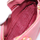 PRADA Hand Bag Saffiano leather 2way Pink Gold Auth 211405V-29