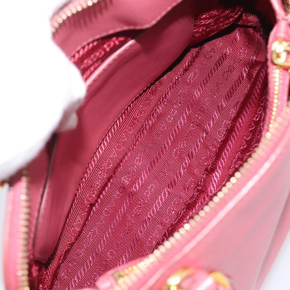 PRADA Hand Bag Saffiano leather 2way Pink Gold Auth 211405V