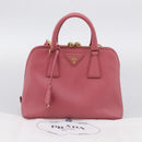 PRADA Hand Bag Saffiano leather 2way Pink Gold Auth 211405V-33