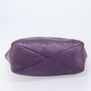 GUCCI Tote Bag Leather Purple Gold 257051 Auth 211407V-9