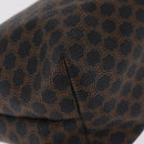 CELINE Macadam Canvas Hand Bag PVC Black Gold Auth 211415V-12