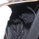 CELINE Macadam Canvas Hand Bag PVC Black Gold Auth 211415V-22