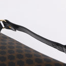 CELINE Macadam Canvas Hand Bag PVC Black Gold Auth 211415V-8