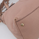 GUCCI Soho Hand Bag Leather 2way Pink Gold 308362 Auth 211417V-13