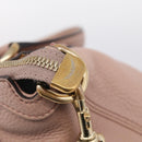 GUCCI Soho Hand Bag Leather 2way Pink Gold 308362 Auth 211417V-17