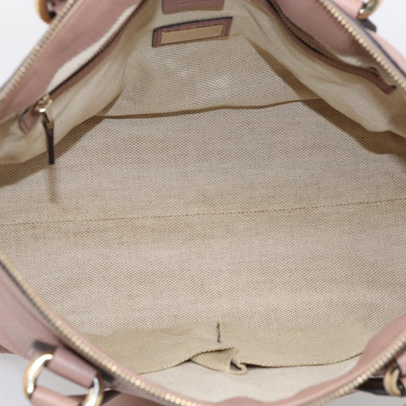 GUCCI Soho Hand Bag Leather 2way Pink Gold 308362 Auth 211417V