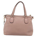 GUCCI Soho Hand Bag Leather 2way Pink Gold 308362 Auth 211417V-3