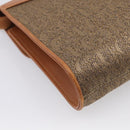 GUCCI Horsebit Shoulder Bag Canvas Beige Gold Auth 211419-13