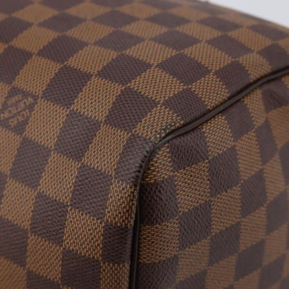 LOUIS VUITTON Damier Ebene Speedy 30 Hand Bag N41364 LV Auth 211422V