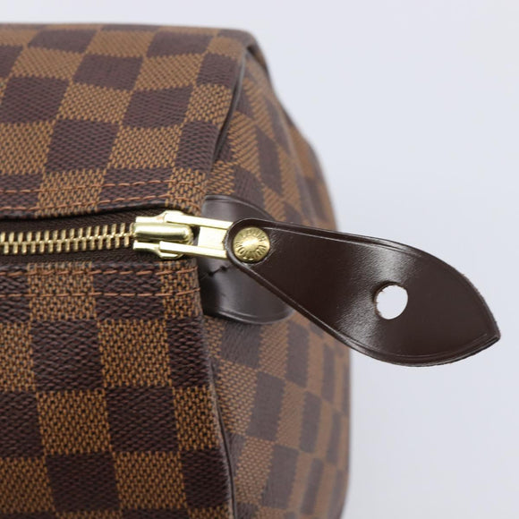 LOUIS VUITTON Damier Ebene Speedy 30 Hand Bag N41364 LV Auth 211422V