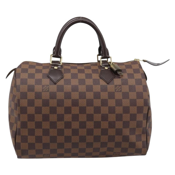 LOUIS VUITTON Damier Ebene Speedy 30 Hand Bag N41364 LV Auth 211422V