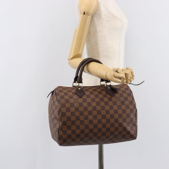 LOUIS VUITTON Damier Ebene Speedy 30 Hand Bag N41364 LV Auth 211422V