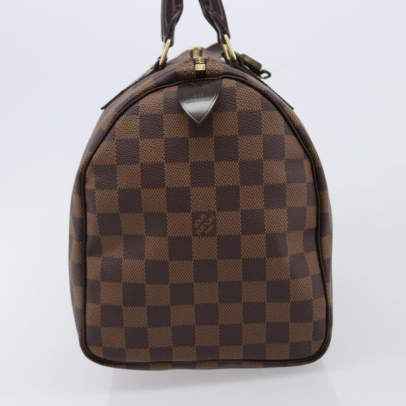 LOUIS VUITTON Damier Ebene Speedy 30 Hand Bag N41364 LV Auth 211422V