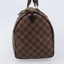LOUIS VUITTON Damier Ebene Speedy 30 Hand Bag N41364 LV Auth 211422V-5