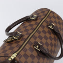 LOUIS VUITTON Damier Ebene Speedy 30 Hand Bag N41364 LV Auth 211422V-6