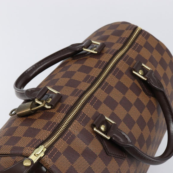 LOUIS VUITTON Damier Ebene Speedy 30 Hand Bag N41364 LV Auth 211422V