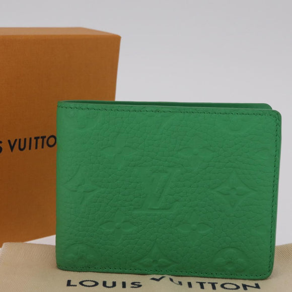 LOUIS VUITTON Taurillon Monogram Portefeuille Multipull M25847 Auth 211426M