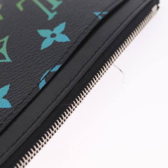 LOUIS VUITTON Monogram Gradient Card Case Black M14261 LV Auth 211427V