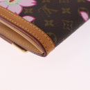 LOUIS VUITTON Cherry Blossom Porte Monnaie Pla Coin Purse M92024 LV Auth 211429V-10