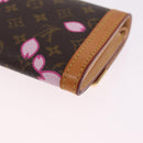 LOUIS VUITTON Cherry Blossom Porte Monnaie Pla Coin Purse M92024 LV Auth 211429V-11