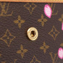 LOUIS VUITTON Cherry Blossom Porte Monnaie Pla Coin Purse M92024 LV Auth 211429V-14